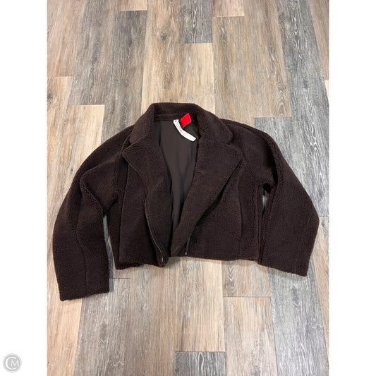 Jacket Faux Fur & Sherpa By Lululemon In Brown, Size: 12
