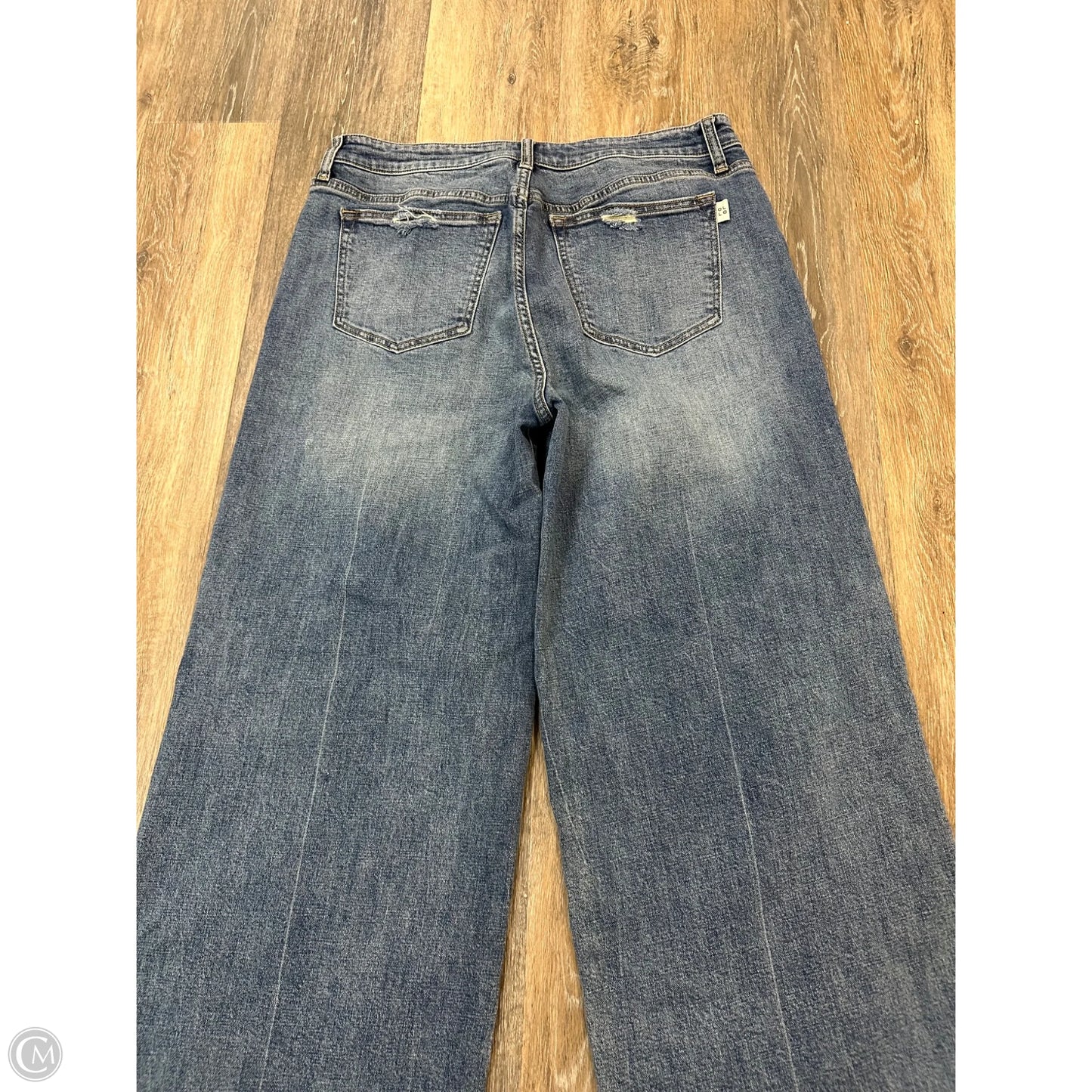 Jeans Wide Leg By Oliver Logan In Blue Denim, Size: 12