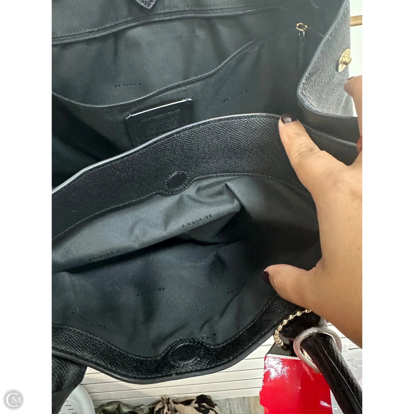 Tote Designer By Coach, Size: Large