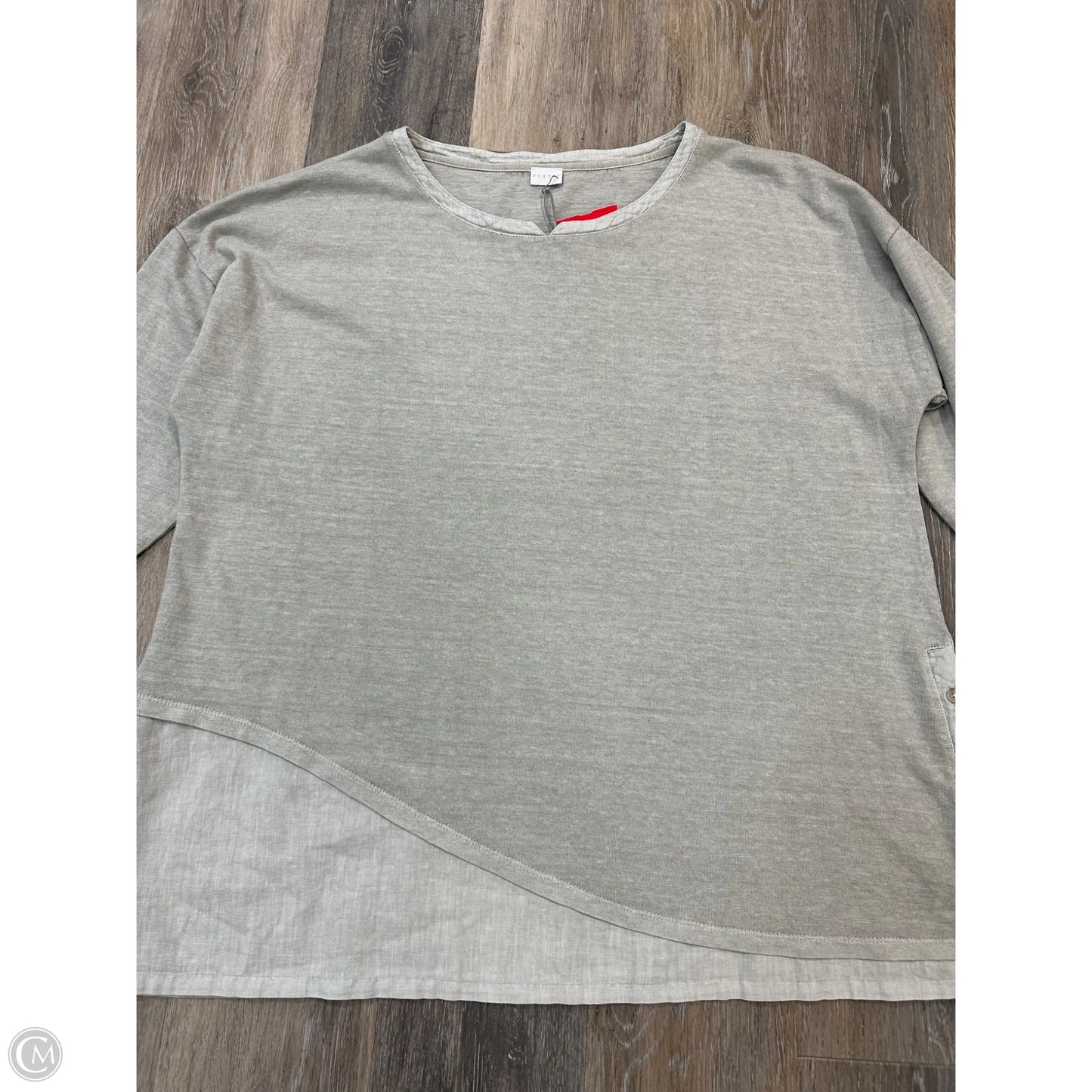 Top Long Sleeve By Poetry In Green, Size: 1x