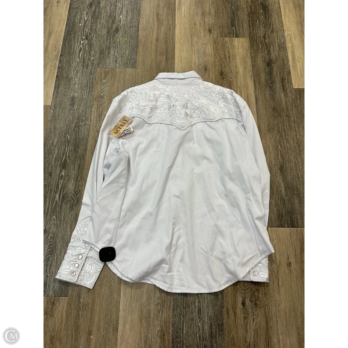 Blouse Long Sleeve By Scully In White, Size: Xxl