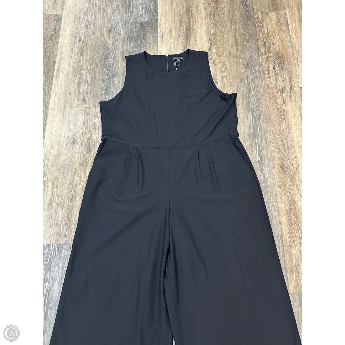 Jumpsuit By Eileen Fisher In Black, Size: Xl