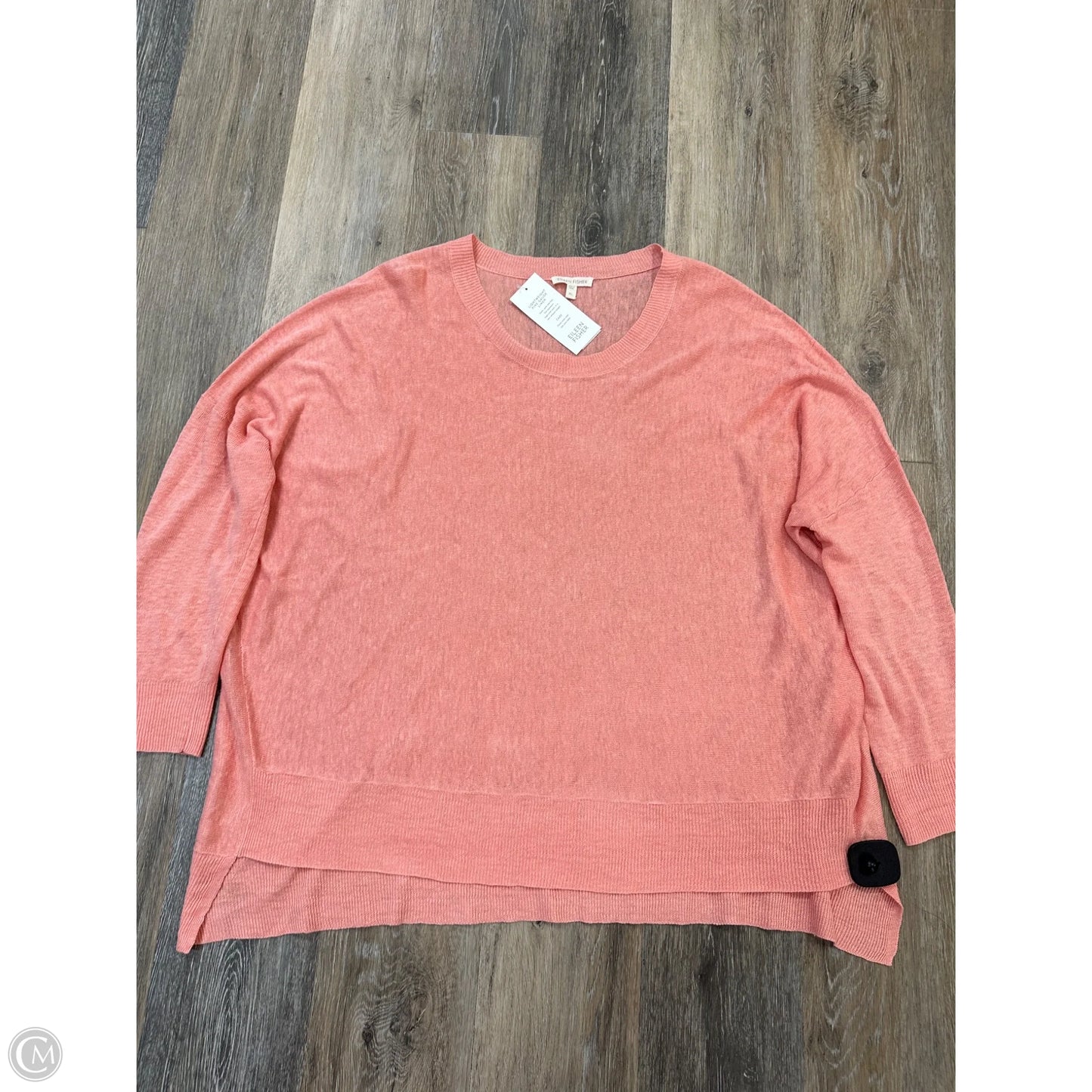 Sweater By Eileen Fisher In Peach, Size: Xl