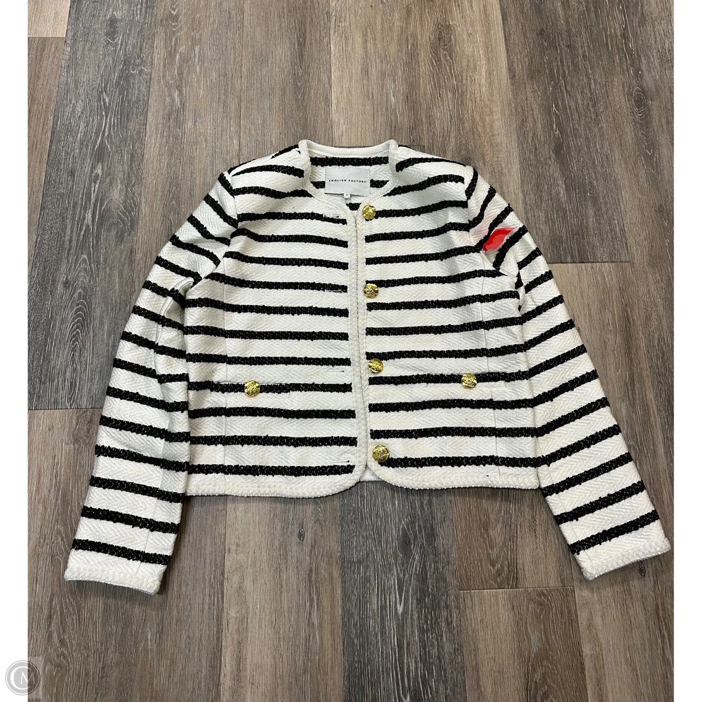 Jacket Other By English Factory In Striped Pattern, Size: S