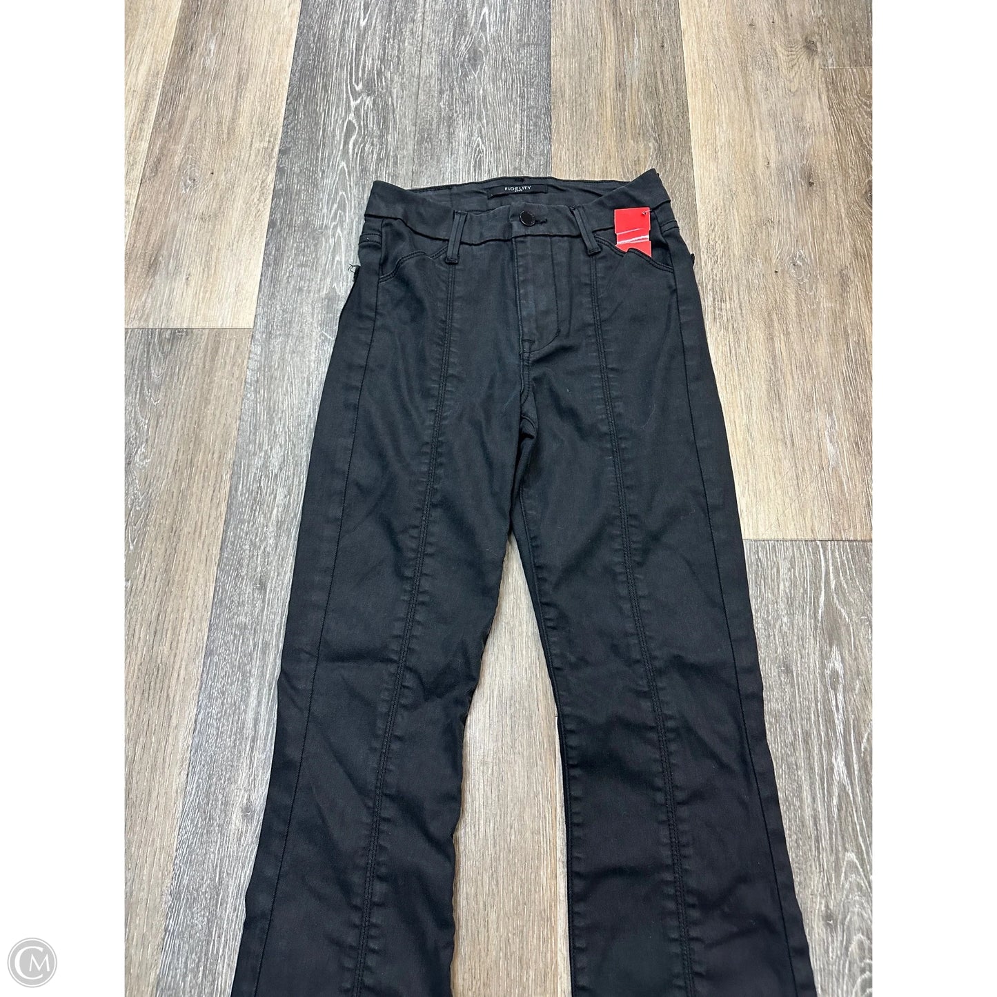 Jeans Flared By Fidelity Denim In Black Denim, Size: 1/25