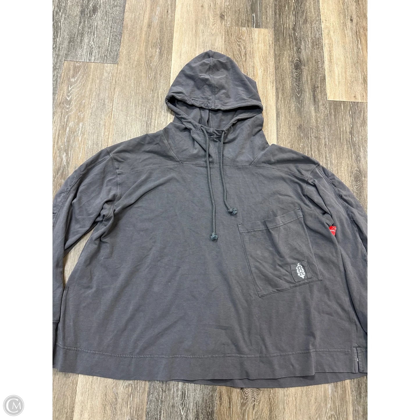 Athletic Sweatshirt Hoodie By Free People In Grey, Size: Xs