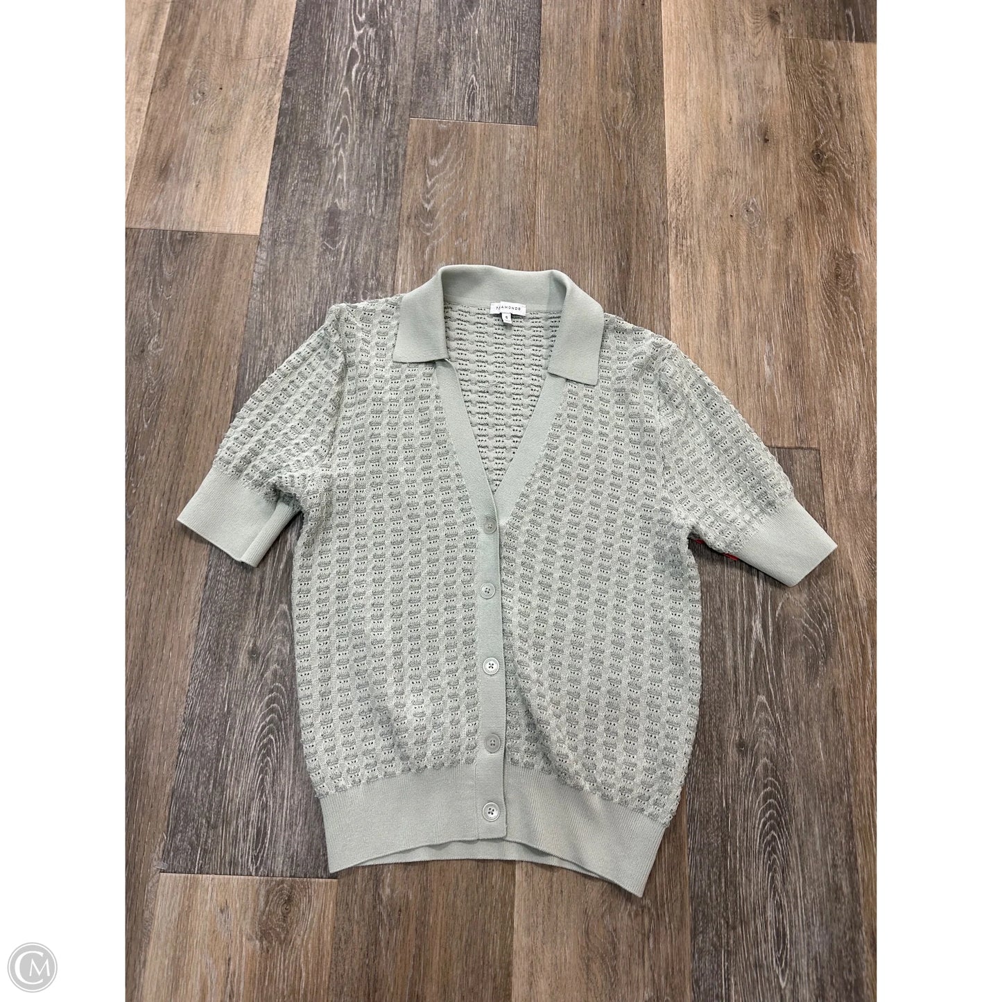 Sweater Short Sleeve By 7 Diamonds In Green, Size: S