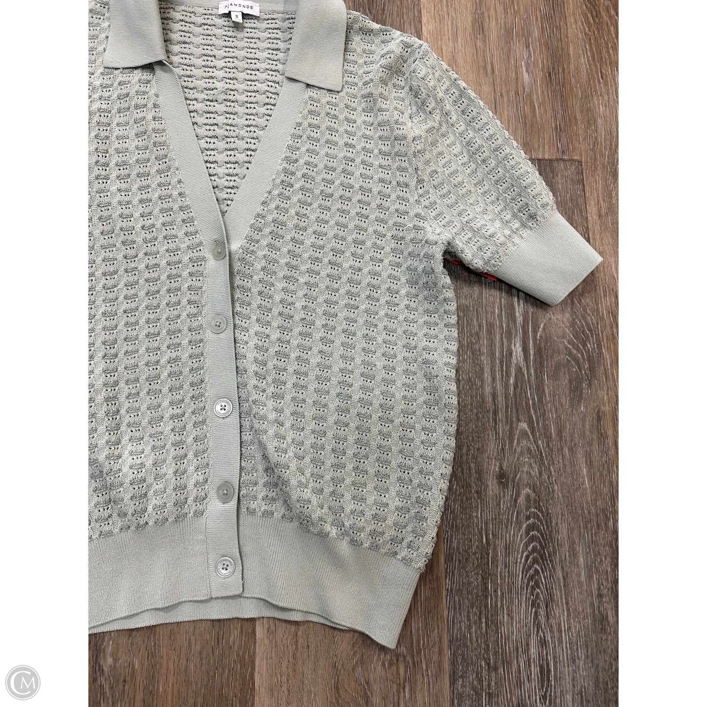 Sweater Short Sleeve By 7 Diamonds In Green, Size: S