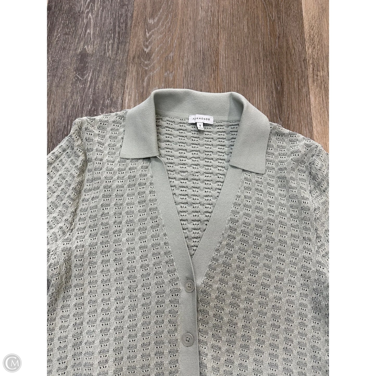 Sweater Short Sleeve By 7 Diamonds In Green, Size: S