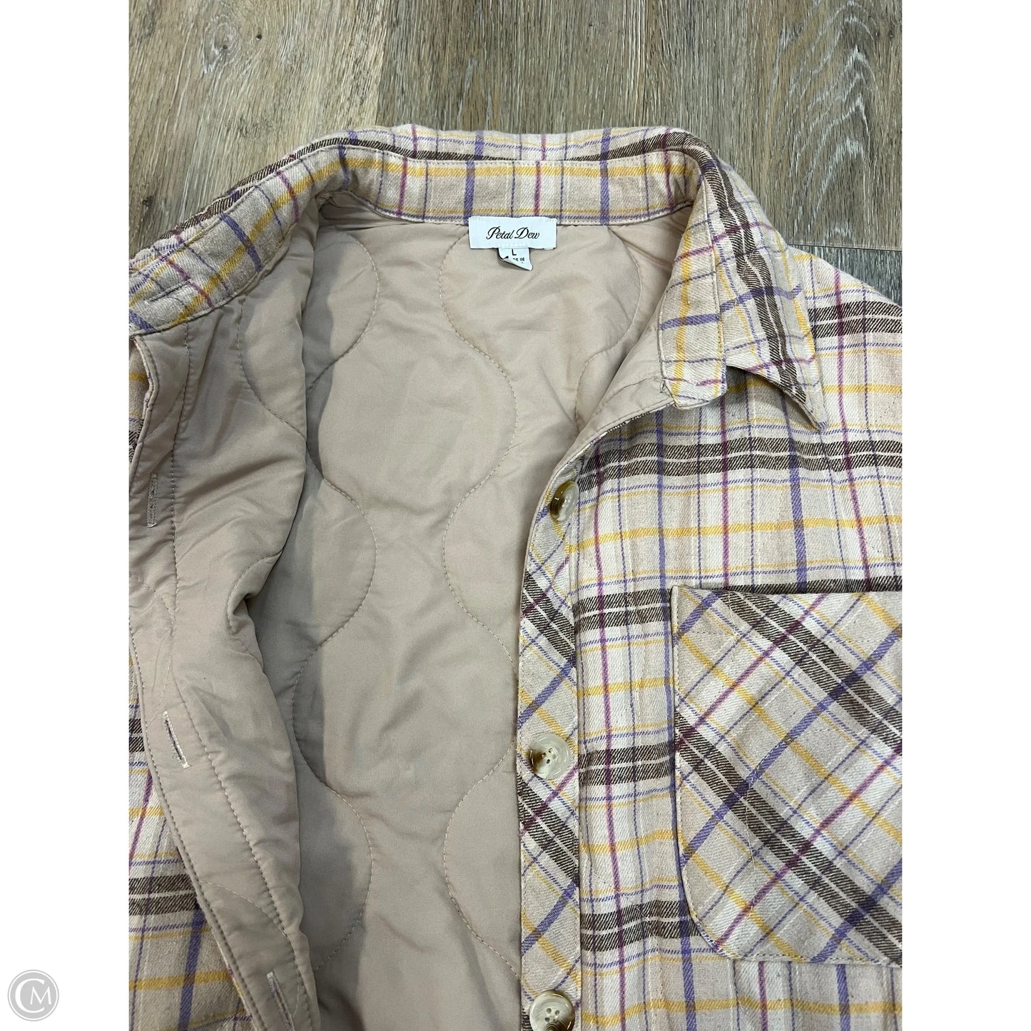 Jacket Other By Petal Dew In Plaid Pattern, Size: L