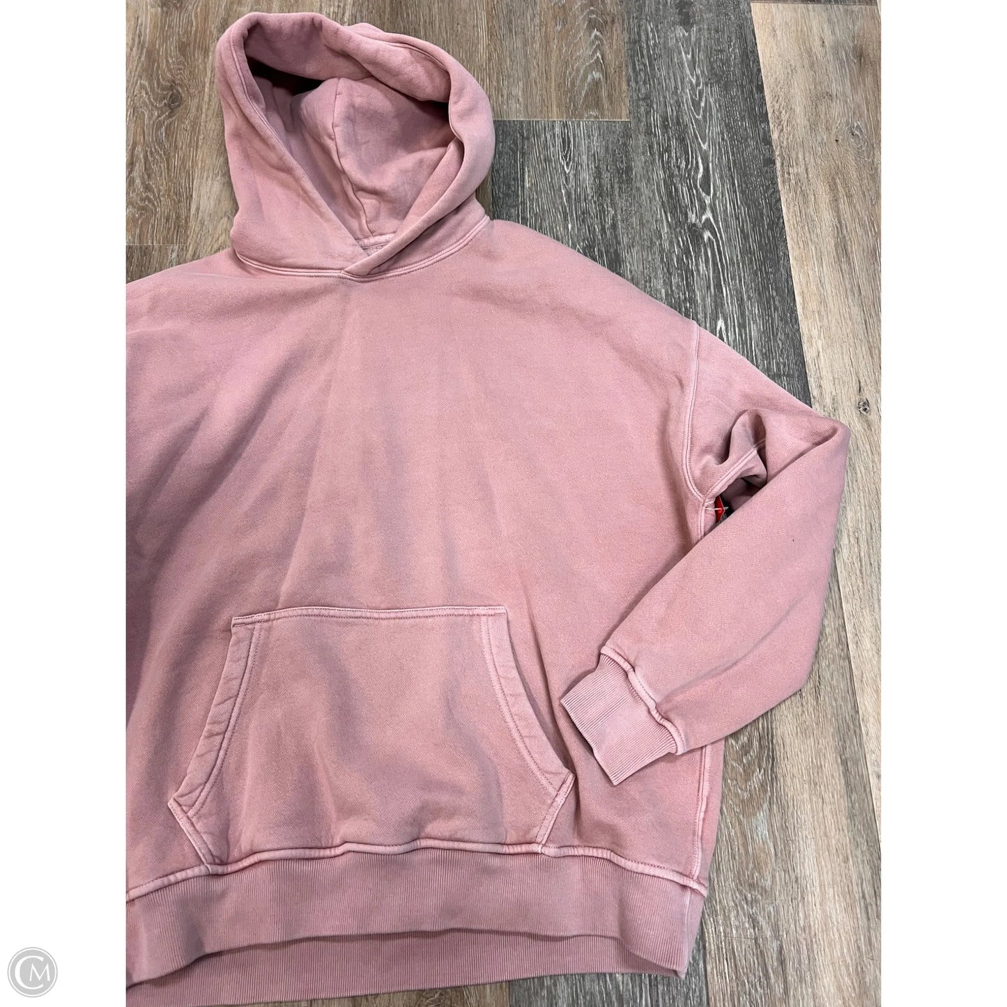 Sweatshirt Hoodie By Abercrombie And Fitch In Pink, Size: L