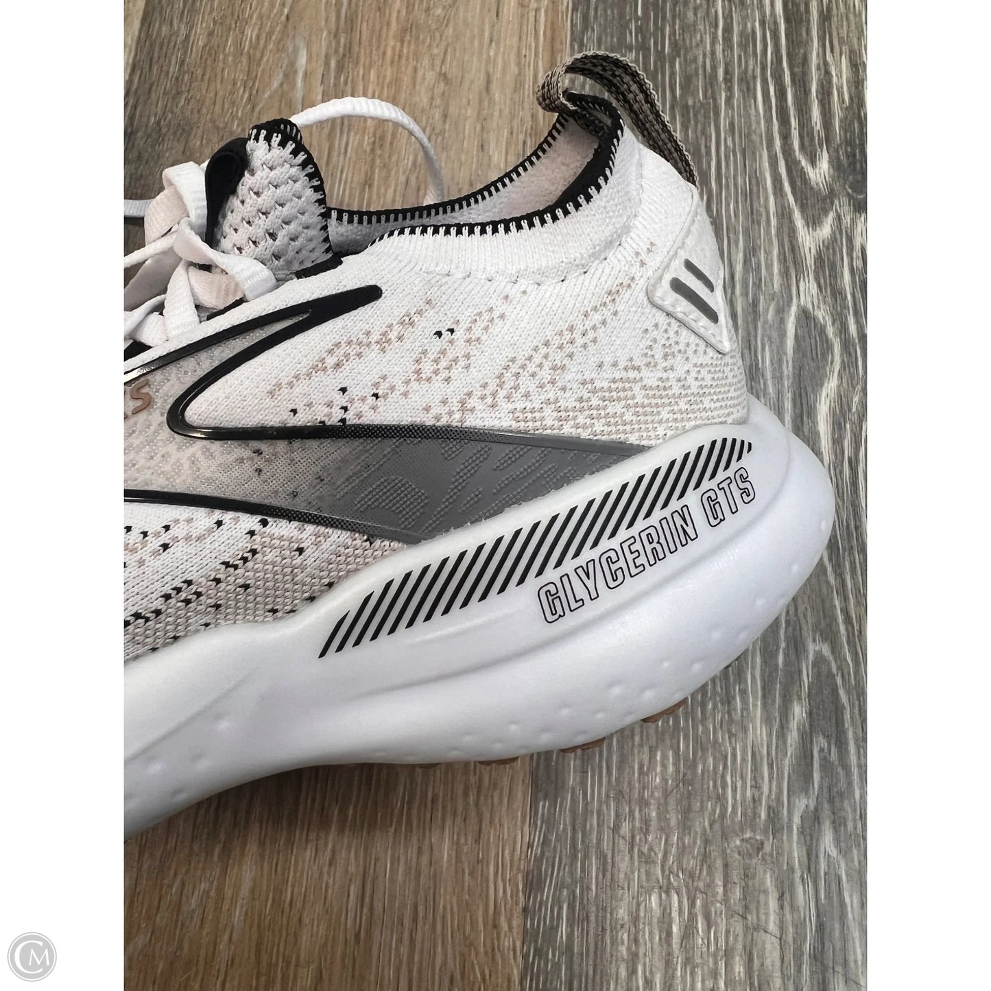 Shoes Athletic By Brooks In Black & White, Size: 9