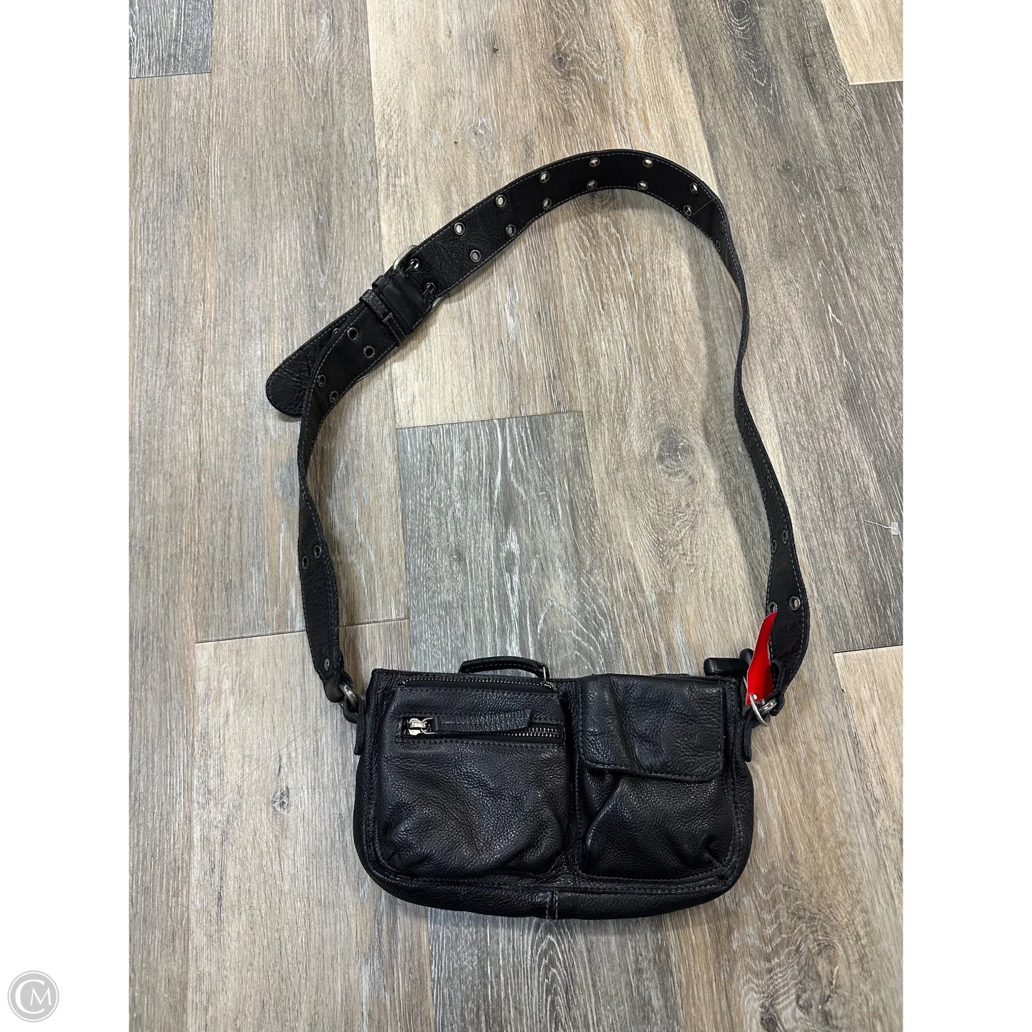 Crossbody Leather By Free People, Size: Medium