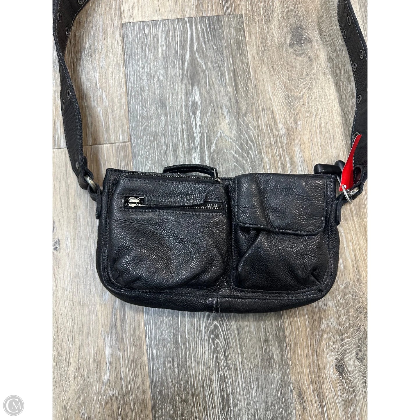 Crossbody Leather By Free People, Size: Medium