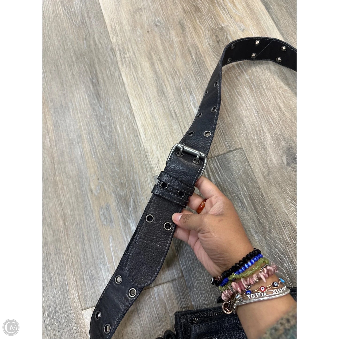 Crossbody Leather By Free People, Size: Medium