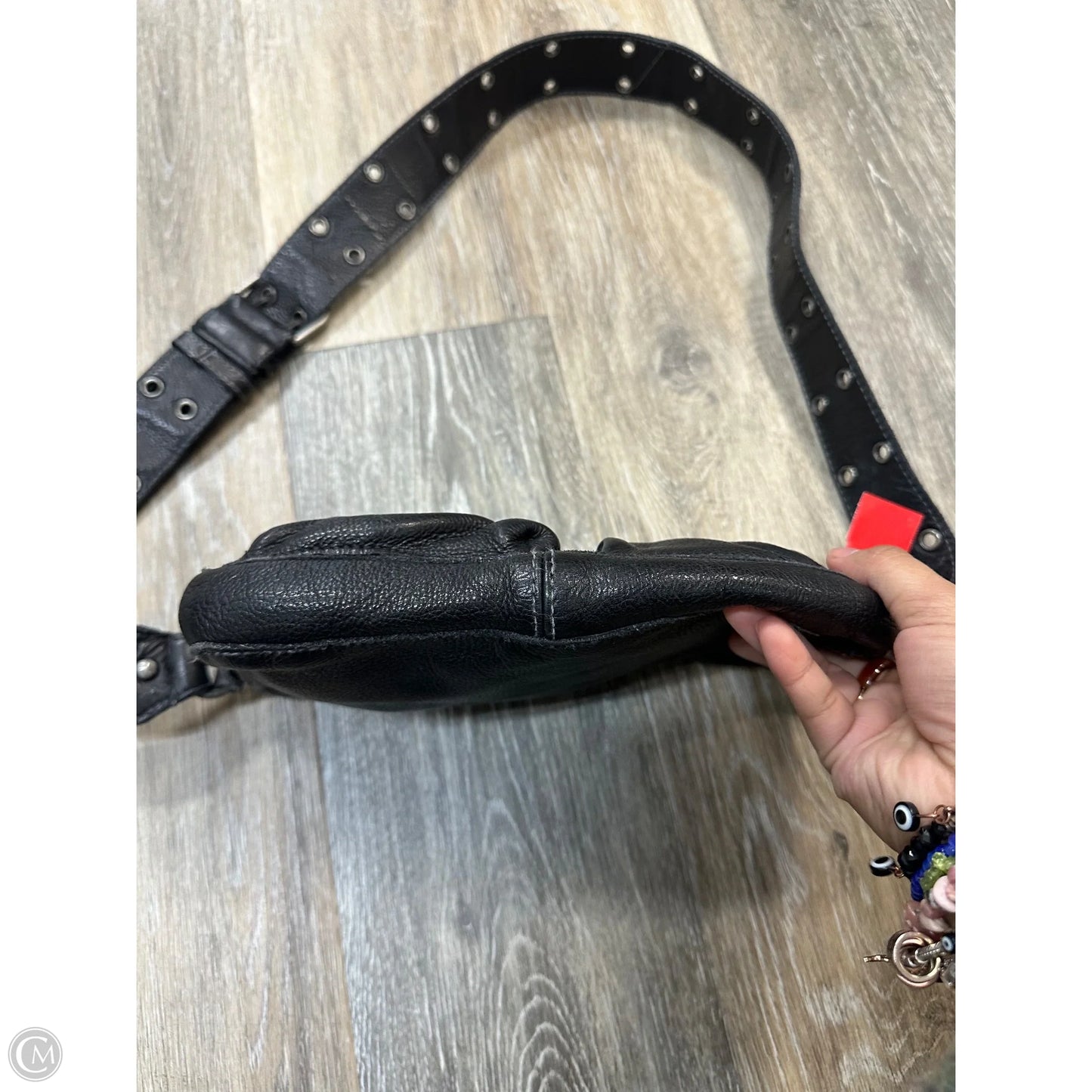 Crossbody Leather By Free People, Size: Medium