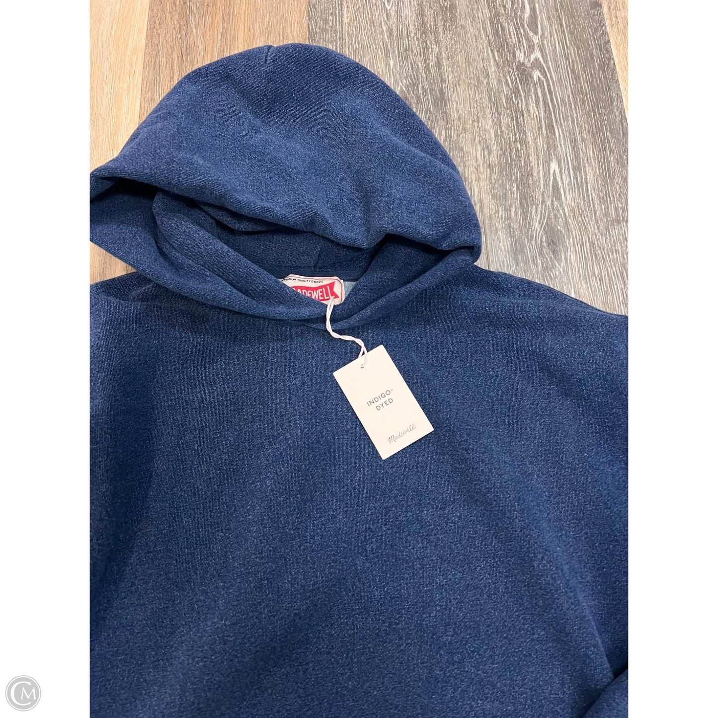 Sweatshirt Hoodie By Madewell In Blue, Size: Xs