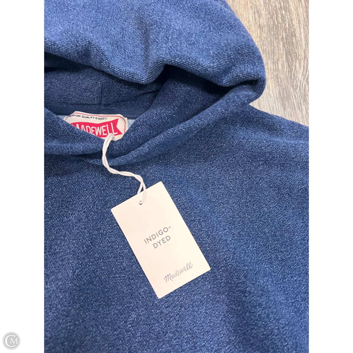 Sweatshirt Hoodie By Madewell In Blue, Size: Xs