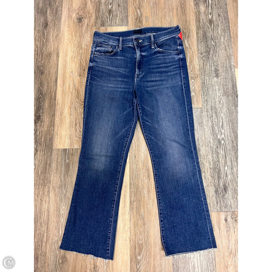 Jeans Cropped By Mother In Blue Denim, Size: 8