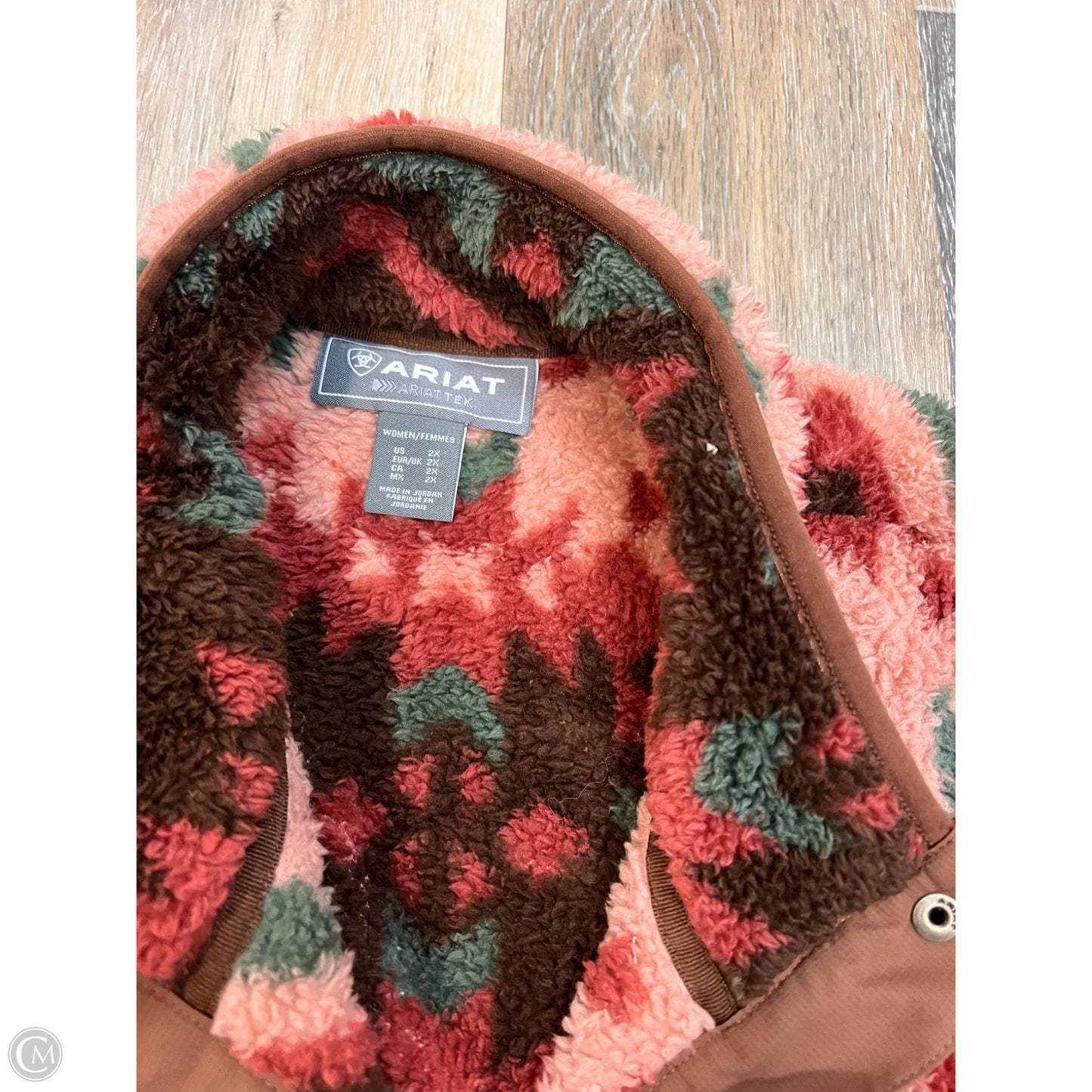 Jacket Faux Fur & Sherpa By Ariat In Multi-colored, Size: 2x