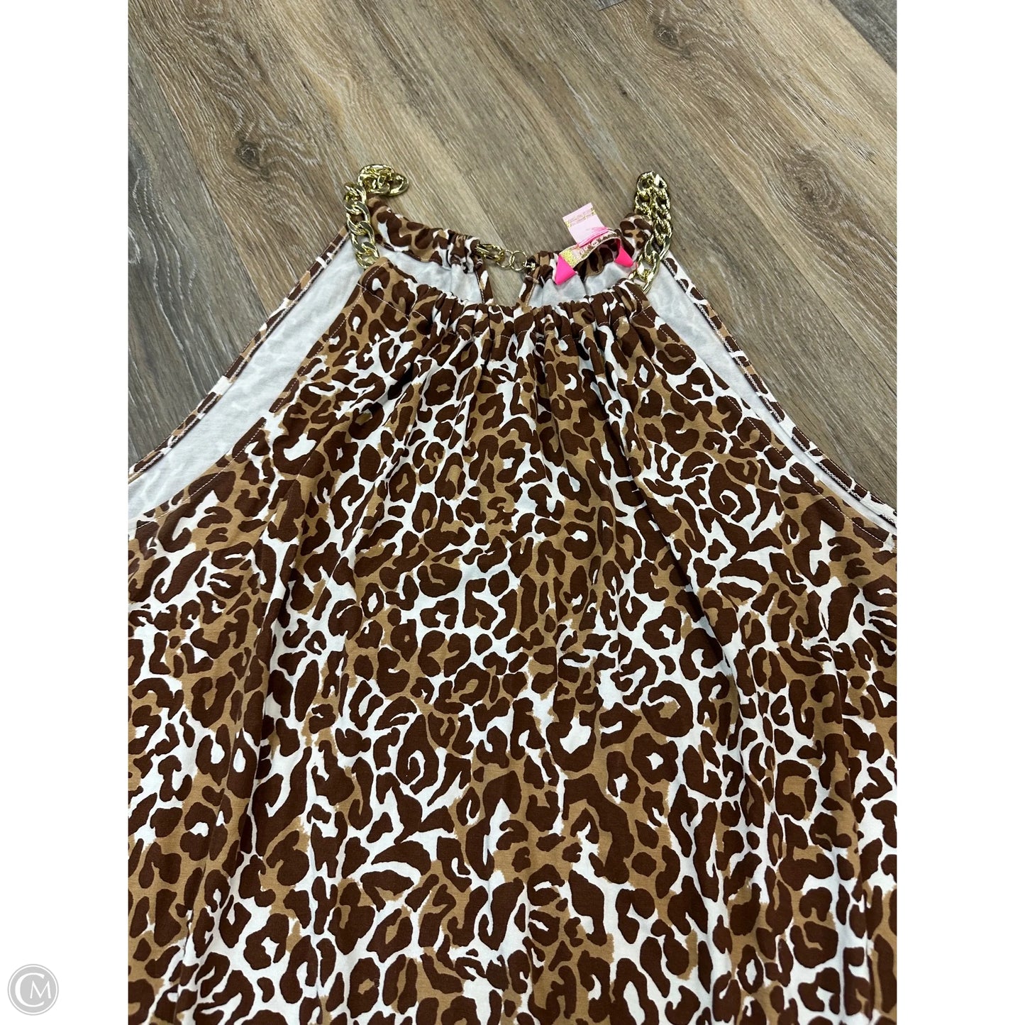 Top Sleeveless Designer By Lilly Pulitzer In Animal Print, Size: Xl