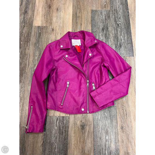 Jacket Moto By Anthropologie In Pink, Size: Xs