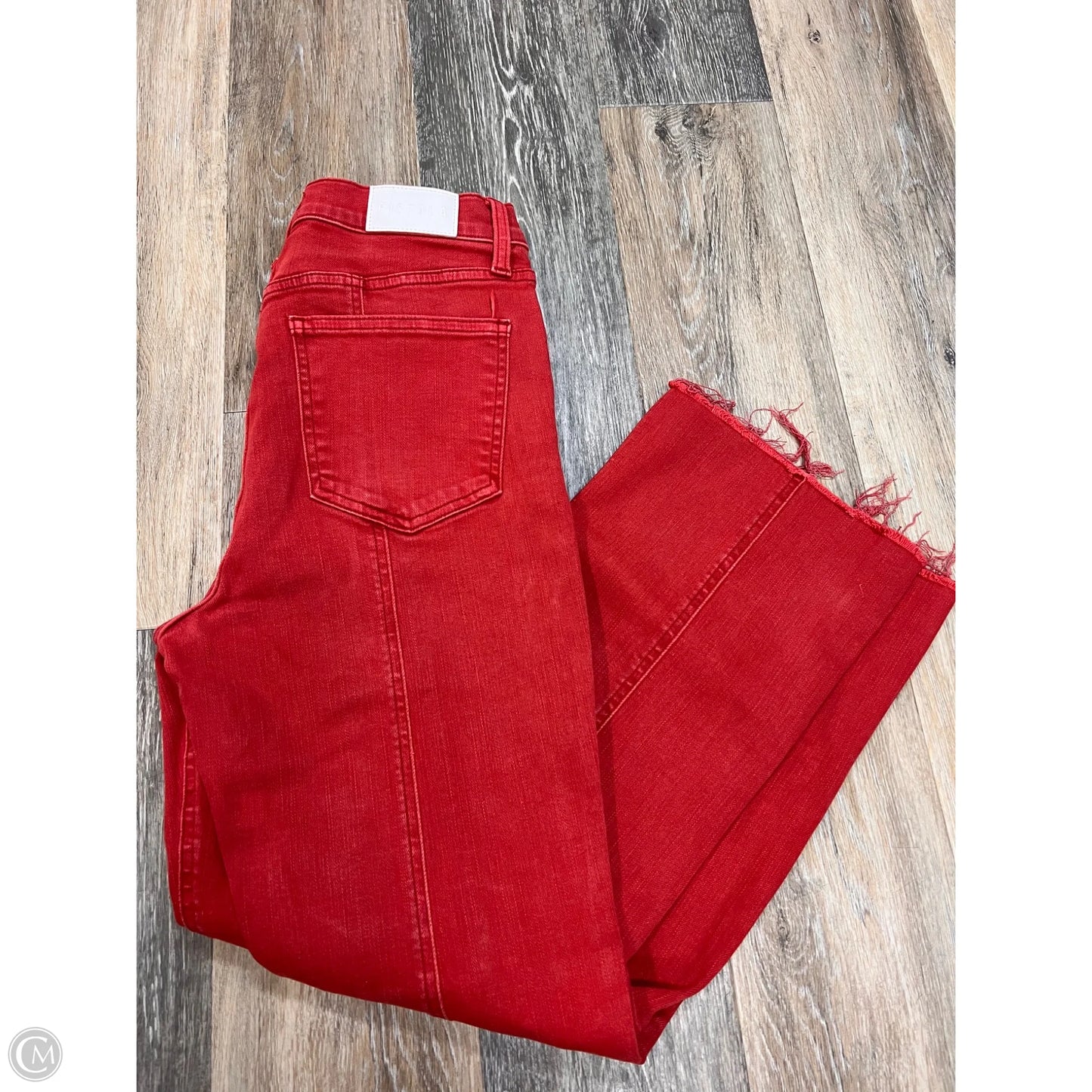 Jeans Straight By Pistola In Red Denim, Size: 8