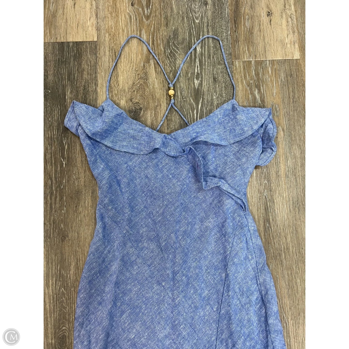 Dress Casual Midi By Zara In Blue, Size: S