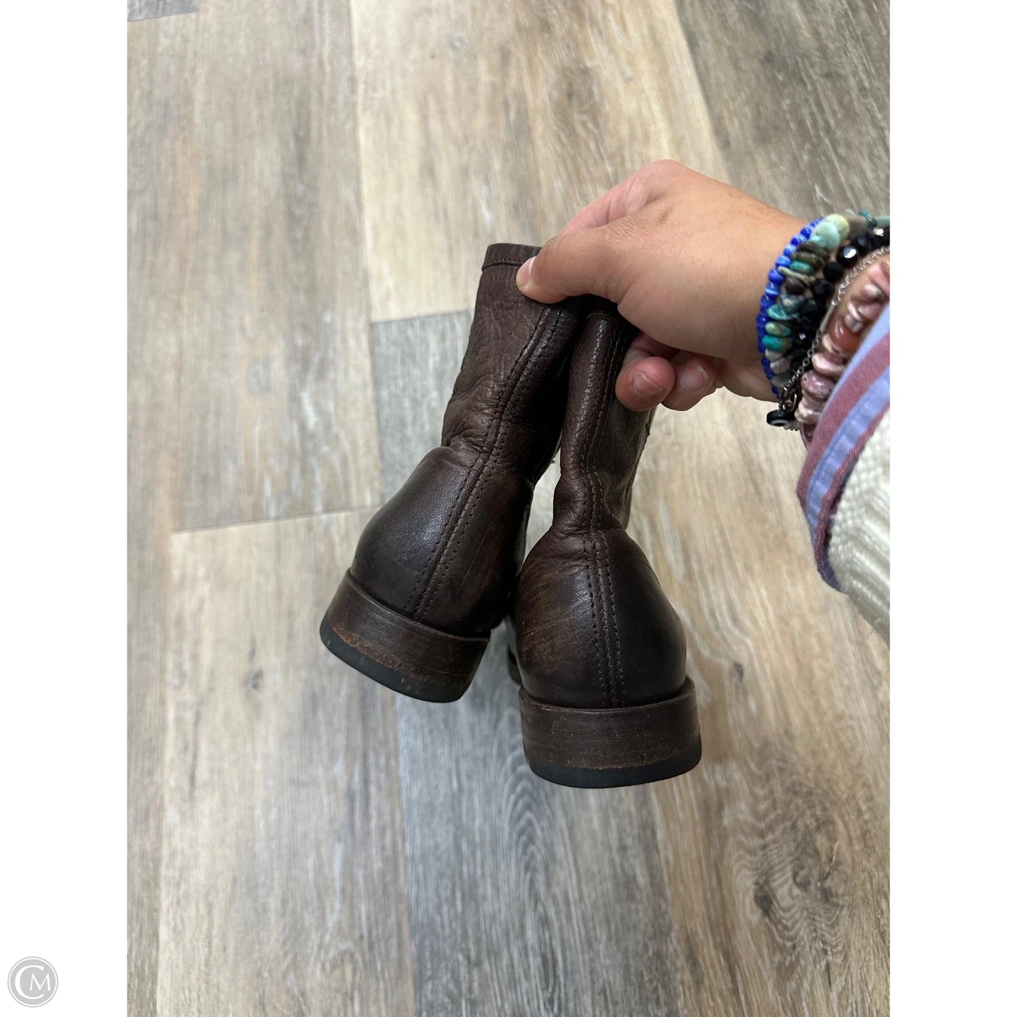 Boots Designer By Frye In Brown, Size: 5.5