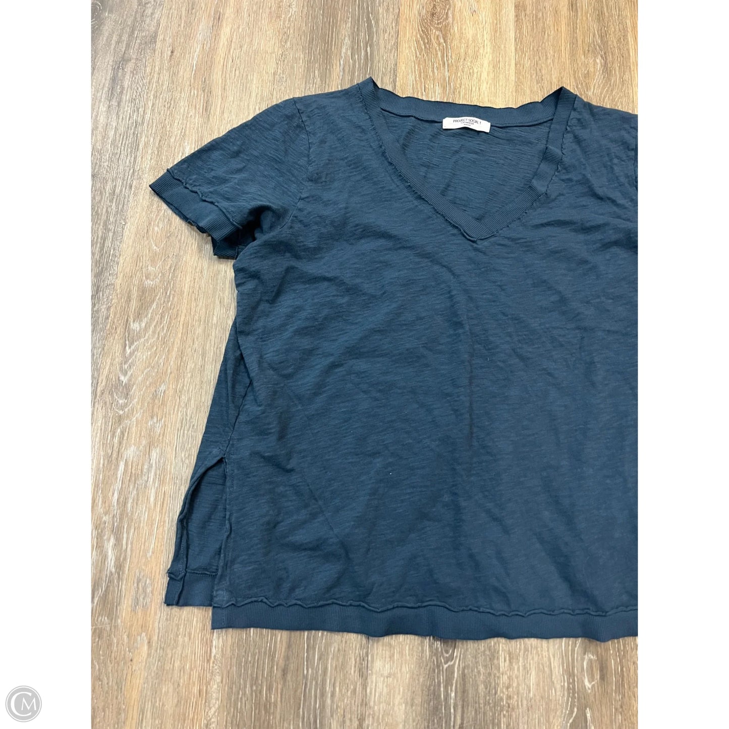 Top Short Sleeve By Project Social Tee In Blue, Size: M