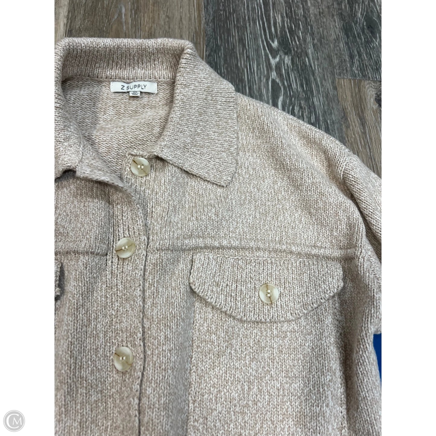 -Sweater Cardigan By Z Supply In Cream, Size: Xs