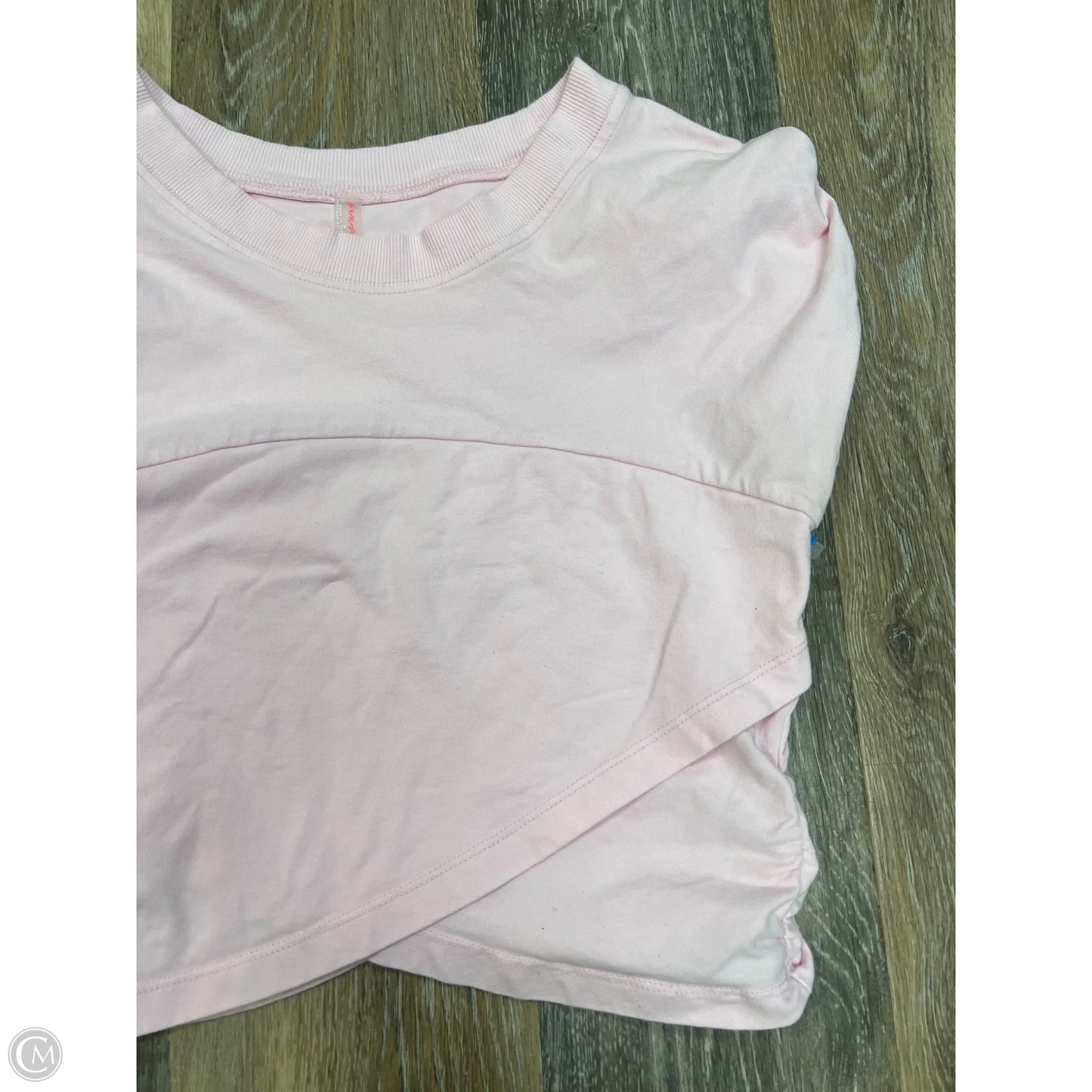 Athletic Top Short Sleeve By Free People In Pink, Size: M