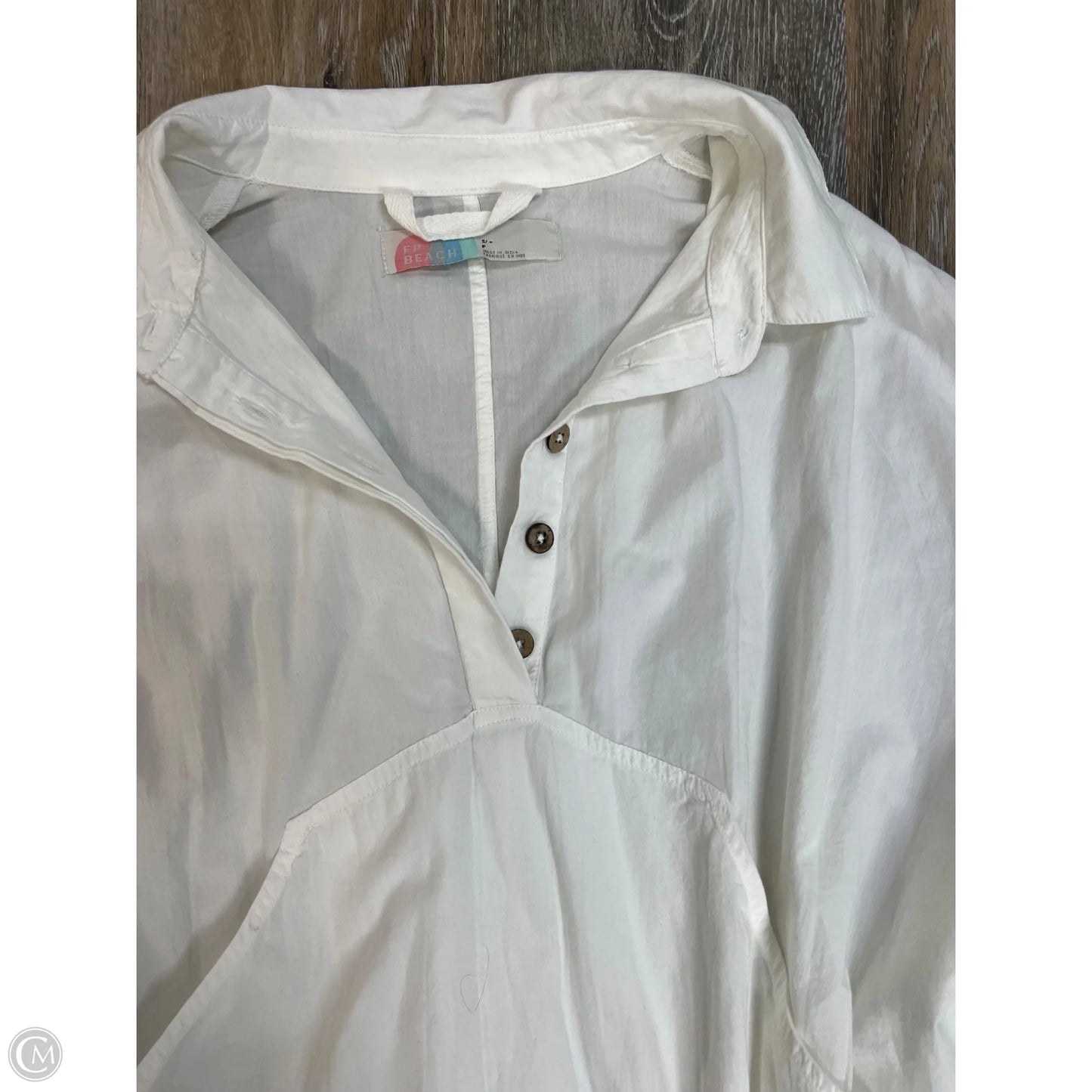 Blouse Long Sleeve By Free People In White, Size: S