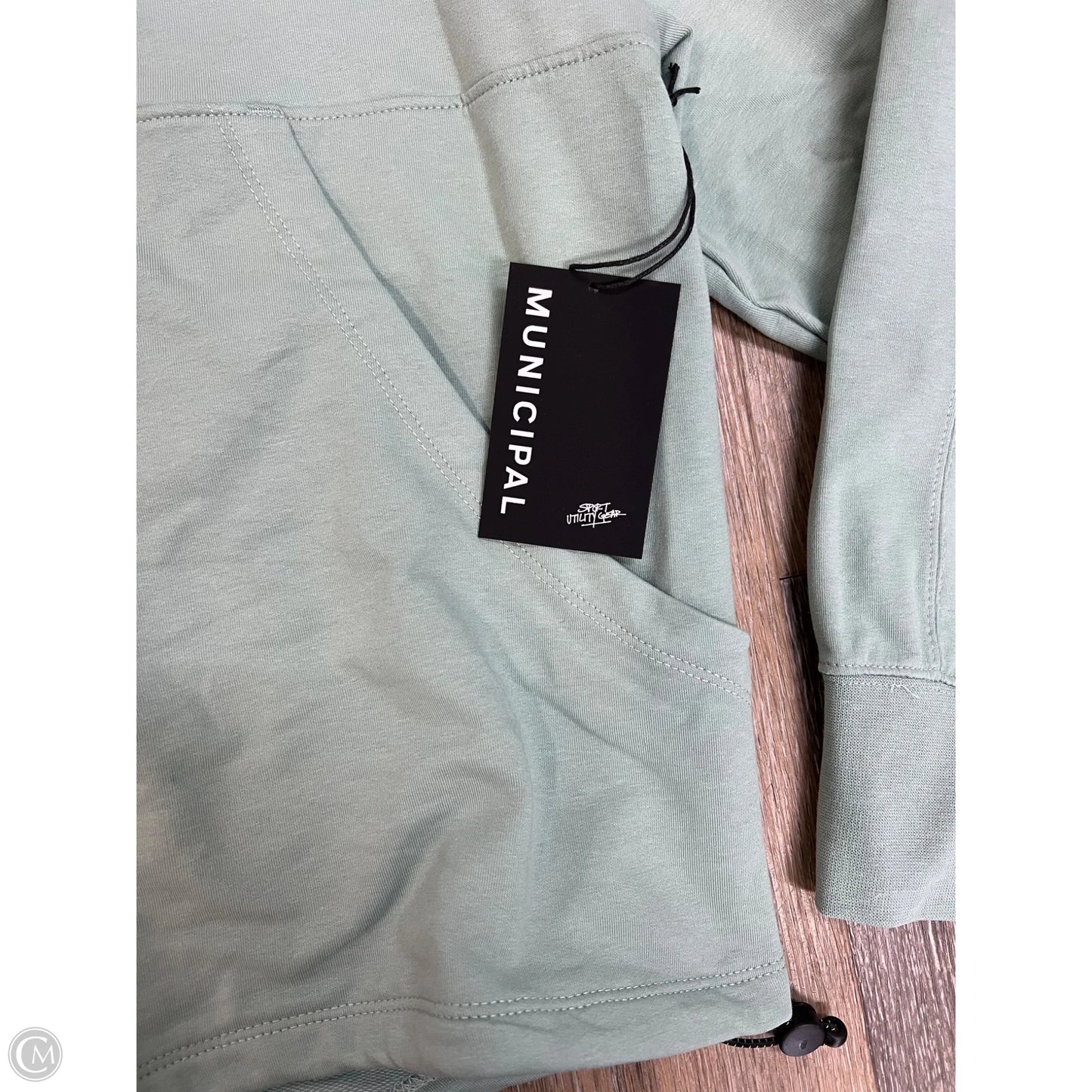 Athletic Sweatshirt Collar By Municipal In Green, Size: 2x