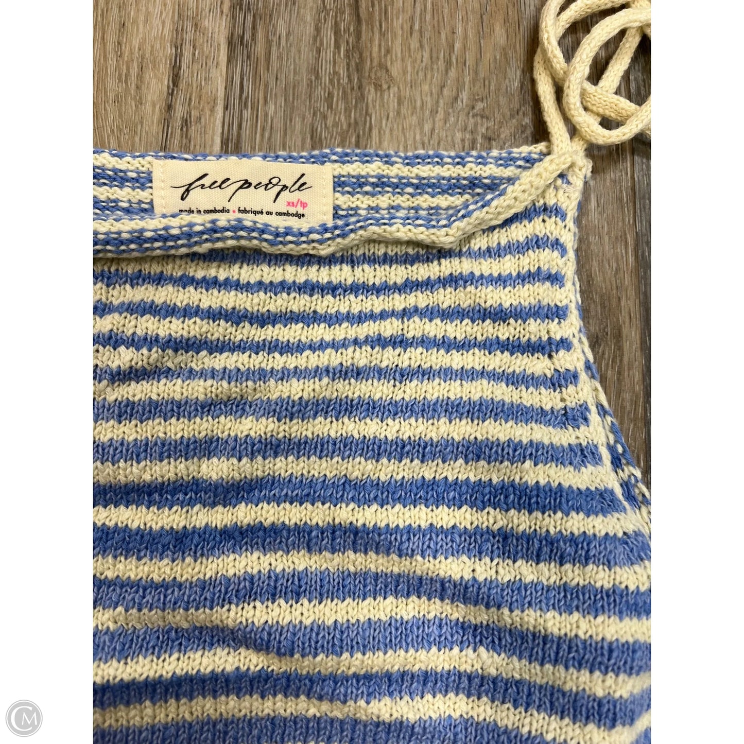 Top Sleeveless By Free People In Striped Pattern, Size: Xs