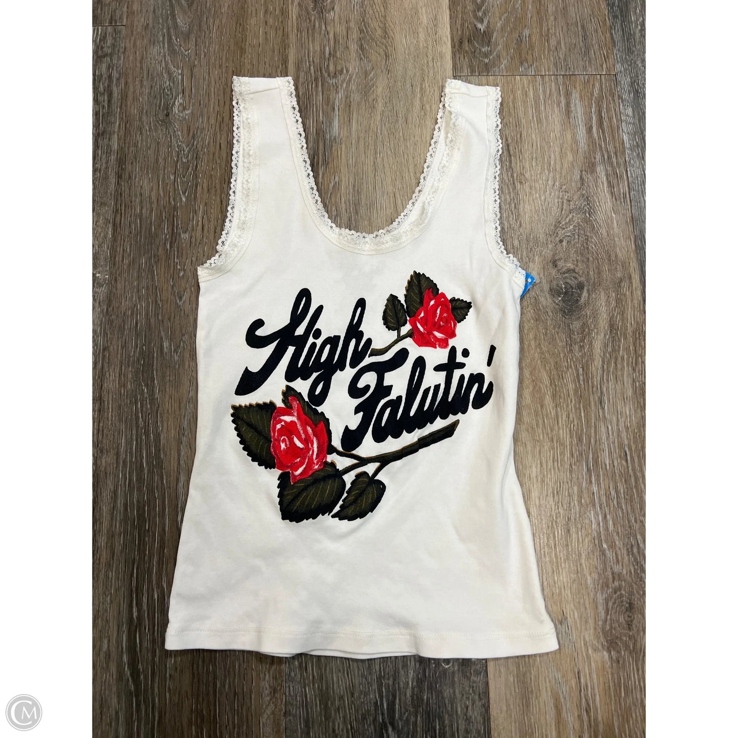 Tank Top By Midnight Rider In White, Size: Xs