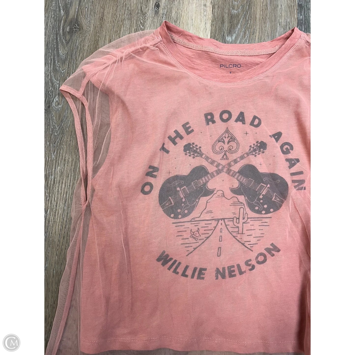 Top Short Sleeve By Pilcro In Coral, Size: S
