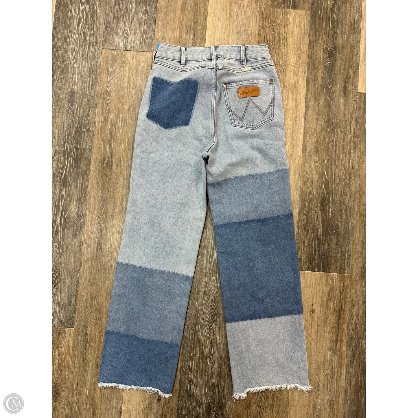 Jeans Straight By Wrangler In Blue Denim, Size: 1/25