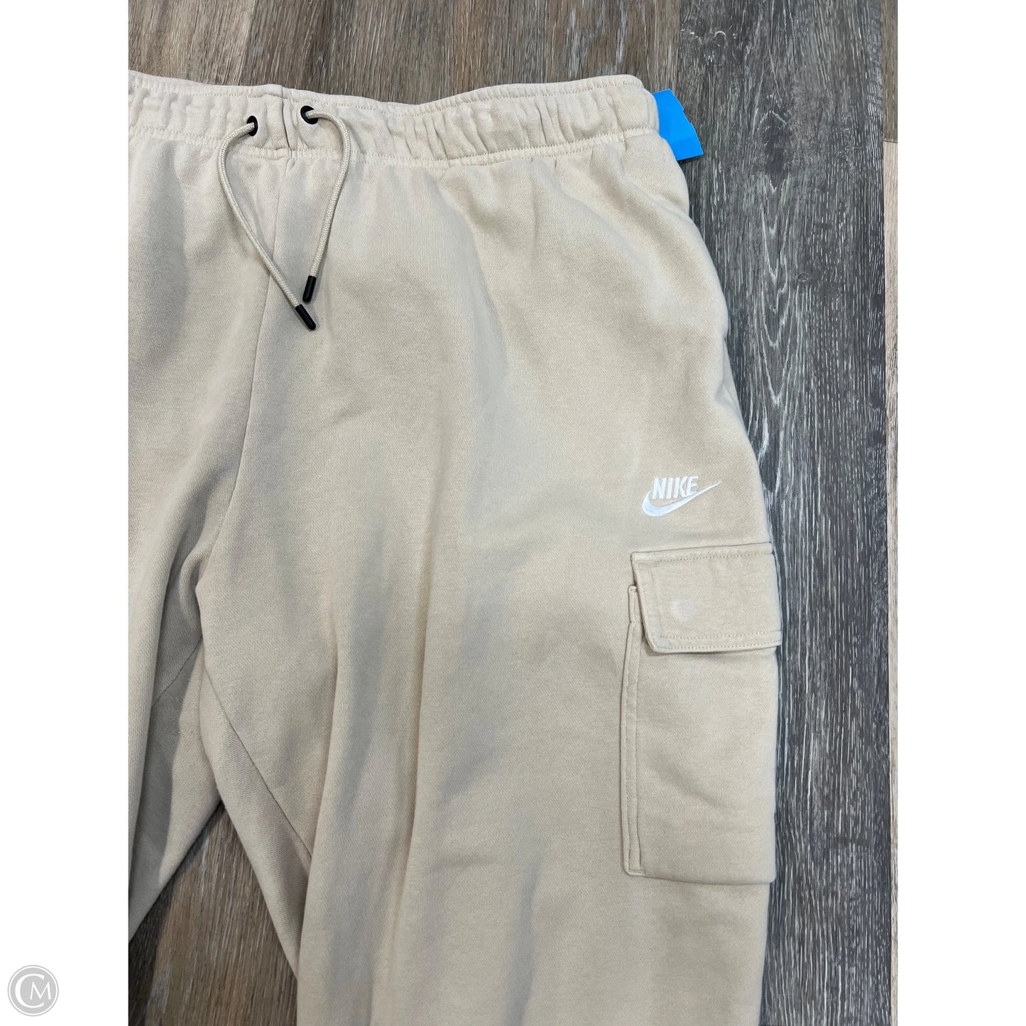 Athletic Pants By Nike Apparel In Beige, Size: 2x