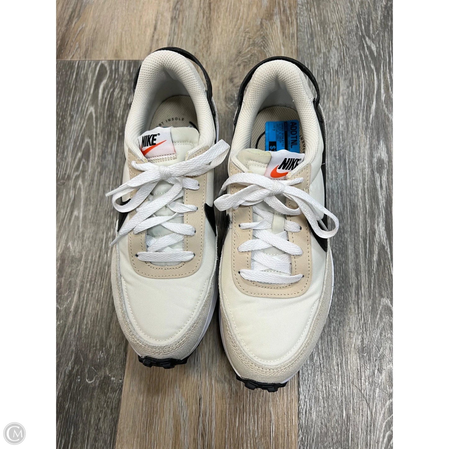 -Shoes Athletic By Nike In Black & Cream, Size: 7