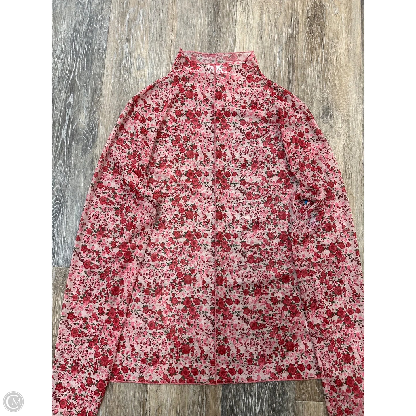 Top Long Sleeve By Anniewear In Floral Print, Size: Xl