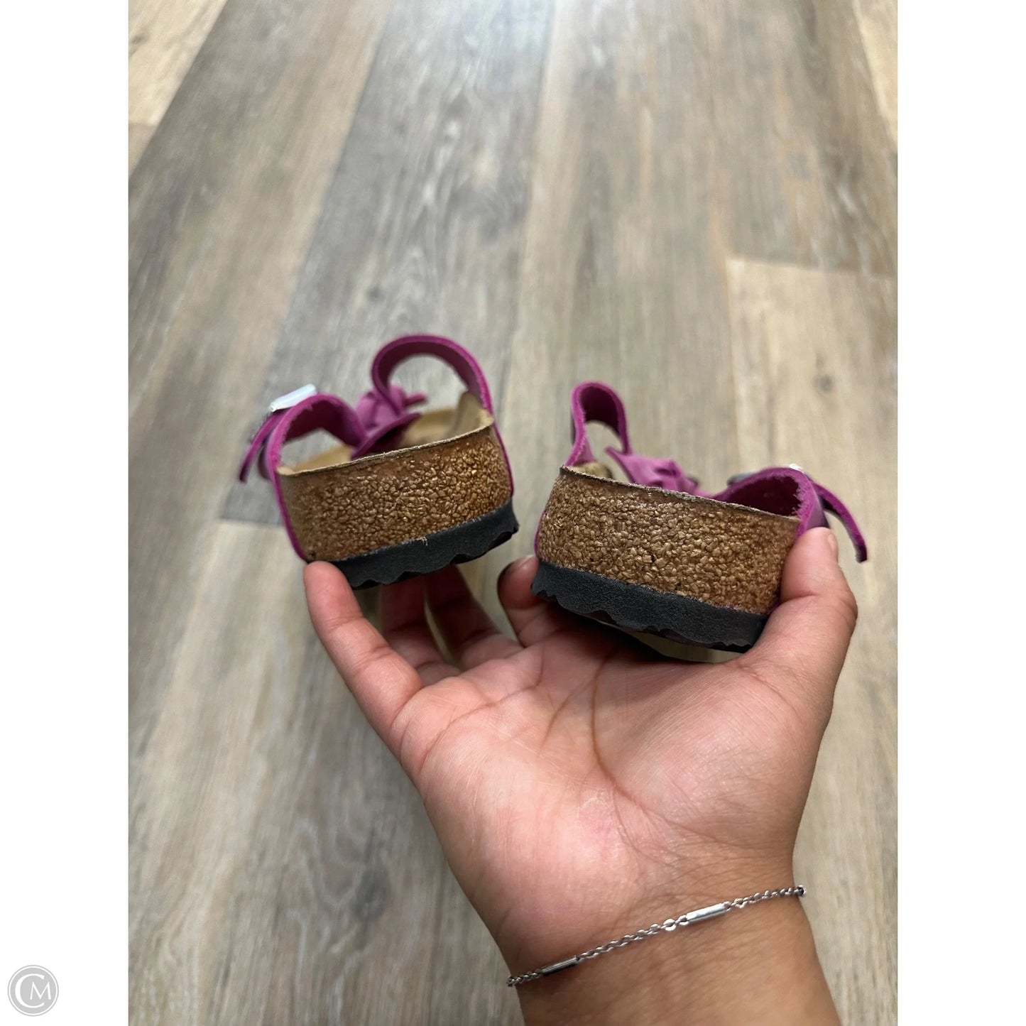 Sandals Flats By Birkenstock In Pink, Size: 8