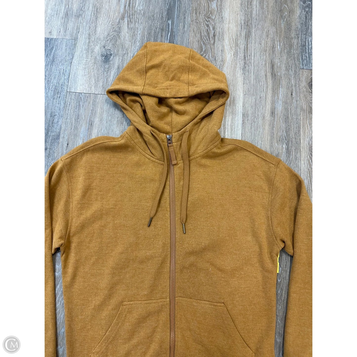 Athletic Sweatshirt Hoodie By Prana In Gold, Size: S