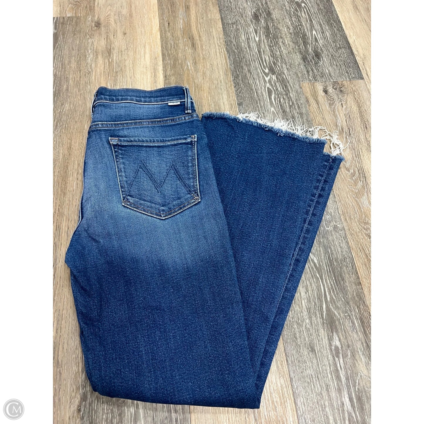 Jeans Flared By Mother In Blue Denim, Size: 14/32