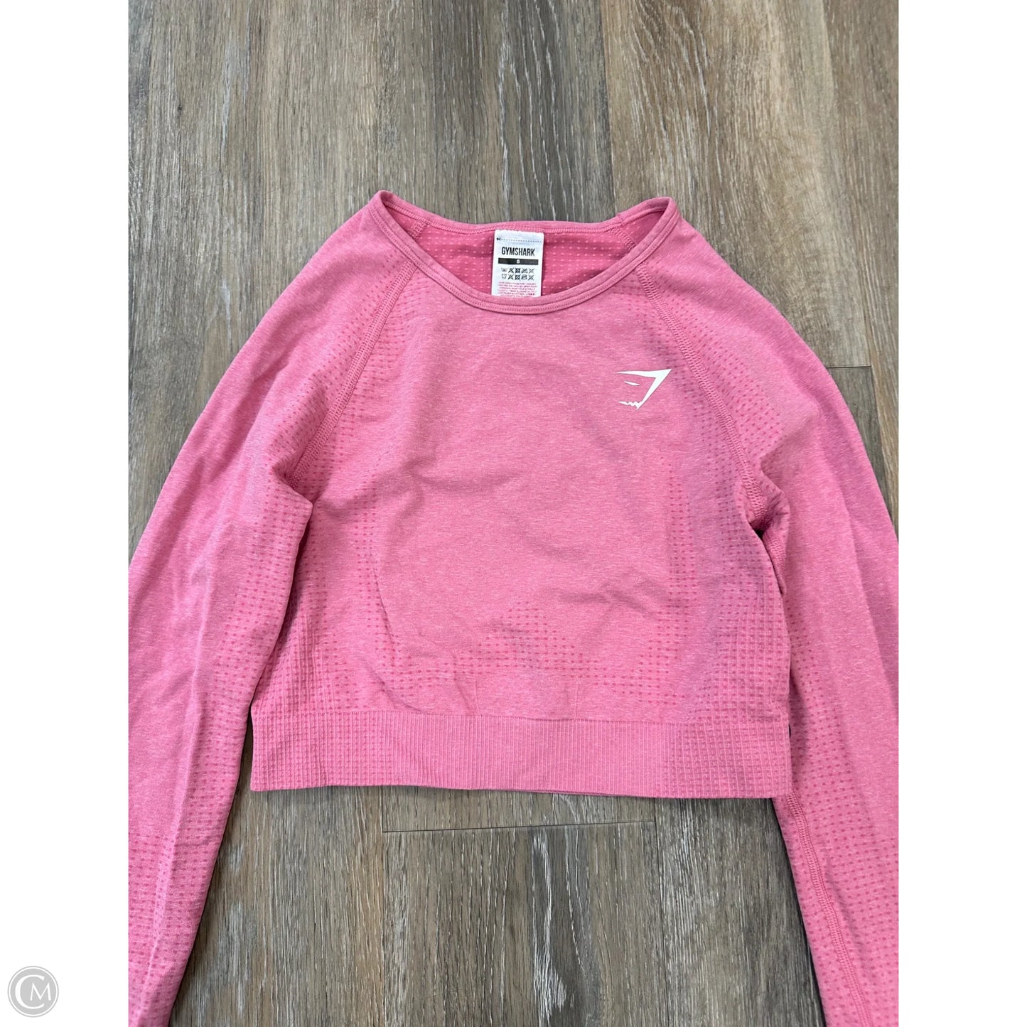 Athletic Top Long Sleeve Crewneck By Gym Shark In Pink, Size: S