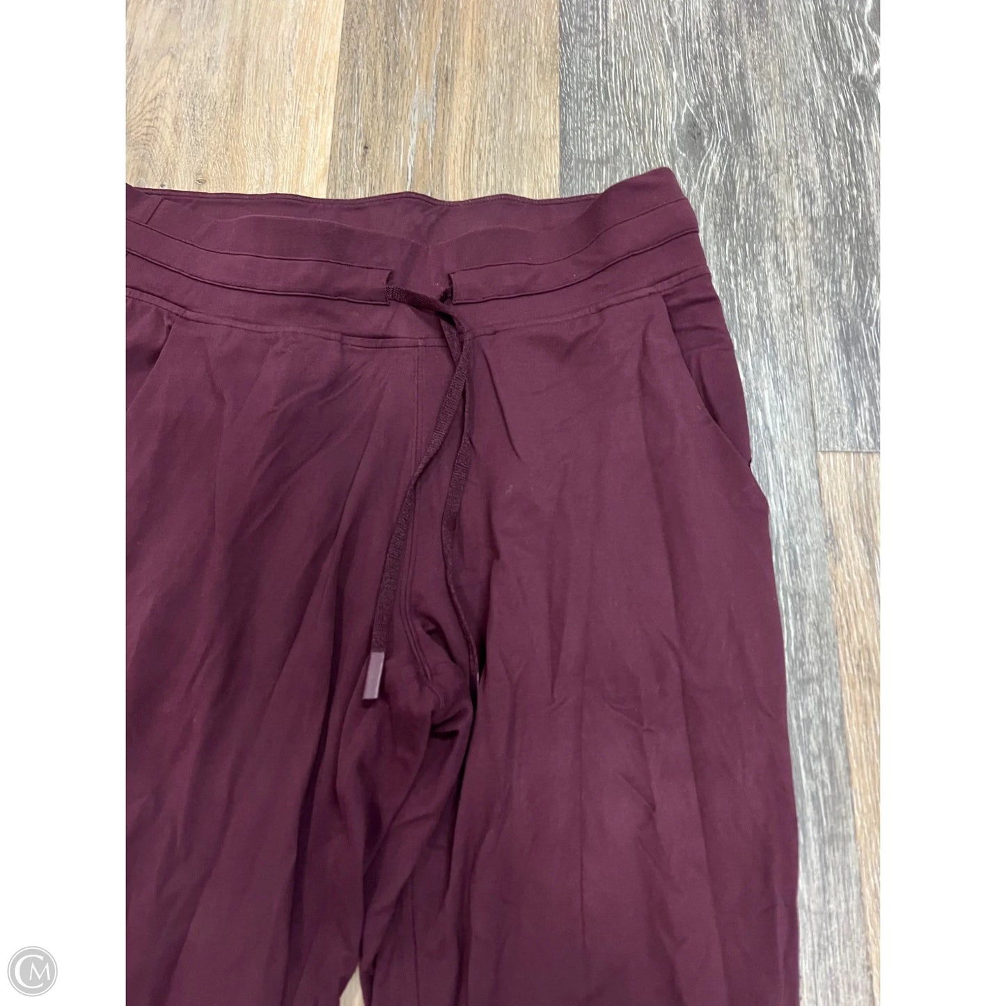 Athletic Pants By Lululemon In Maroon, Size: 8