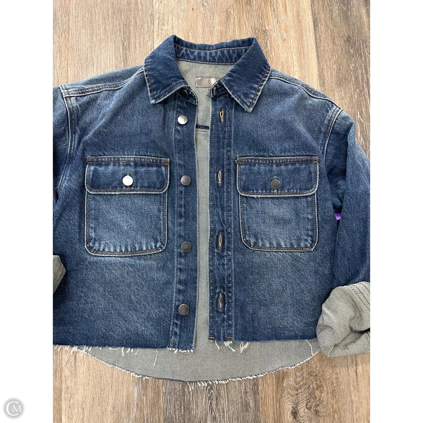 Jacket Denim By Kut In Blue Denim, Size: Xs