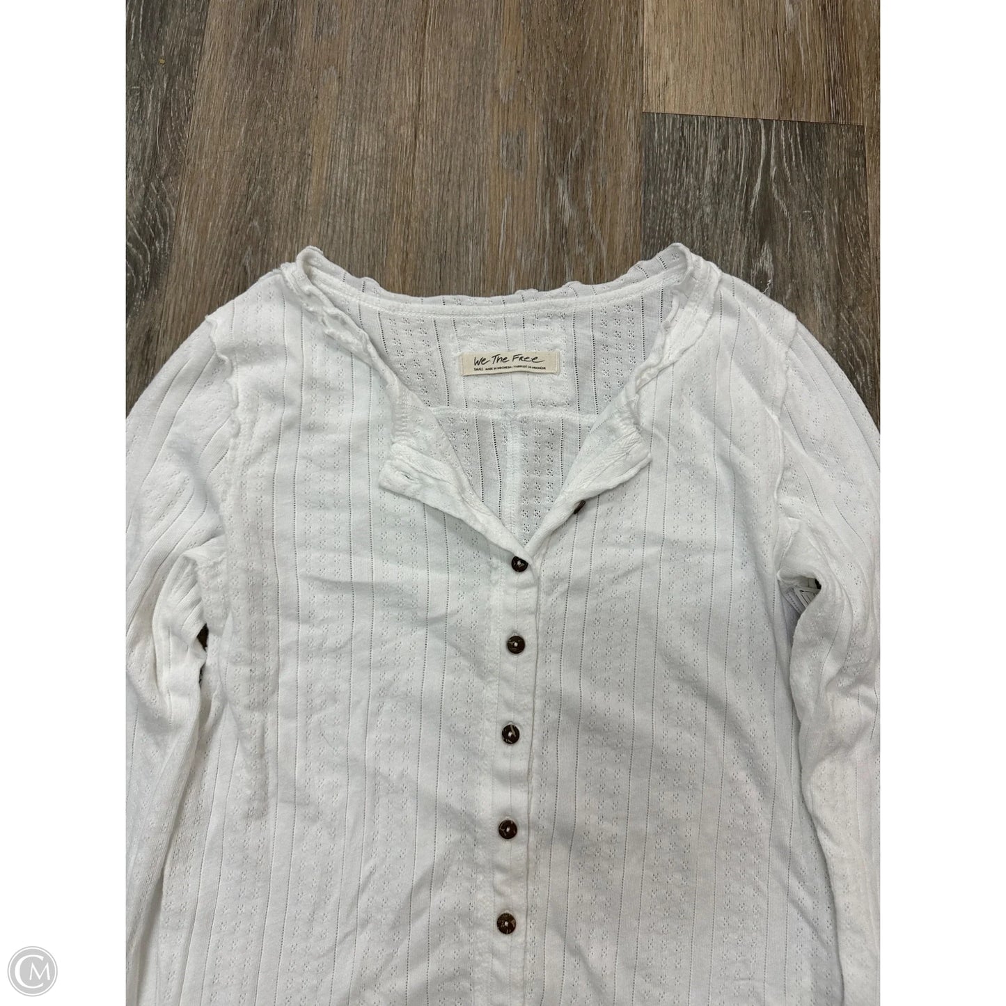 Top Long Sleeve By We The Free In White, Size: S