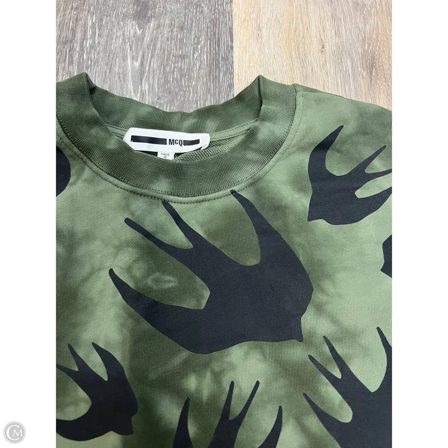 Sweatshirt Luxury Designer By Alexander Mcqueen In Green, Size: S