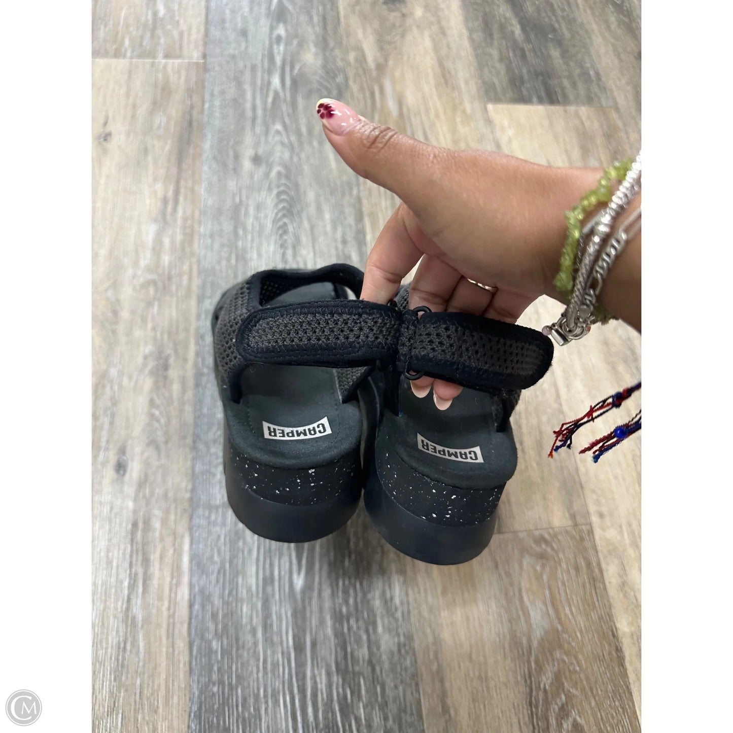 Sandals Heels Platform By Camper In Black, Size: 9